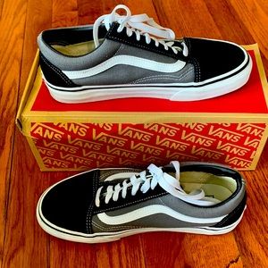 Old Skool Black and Gray Vans